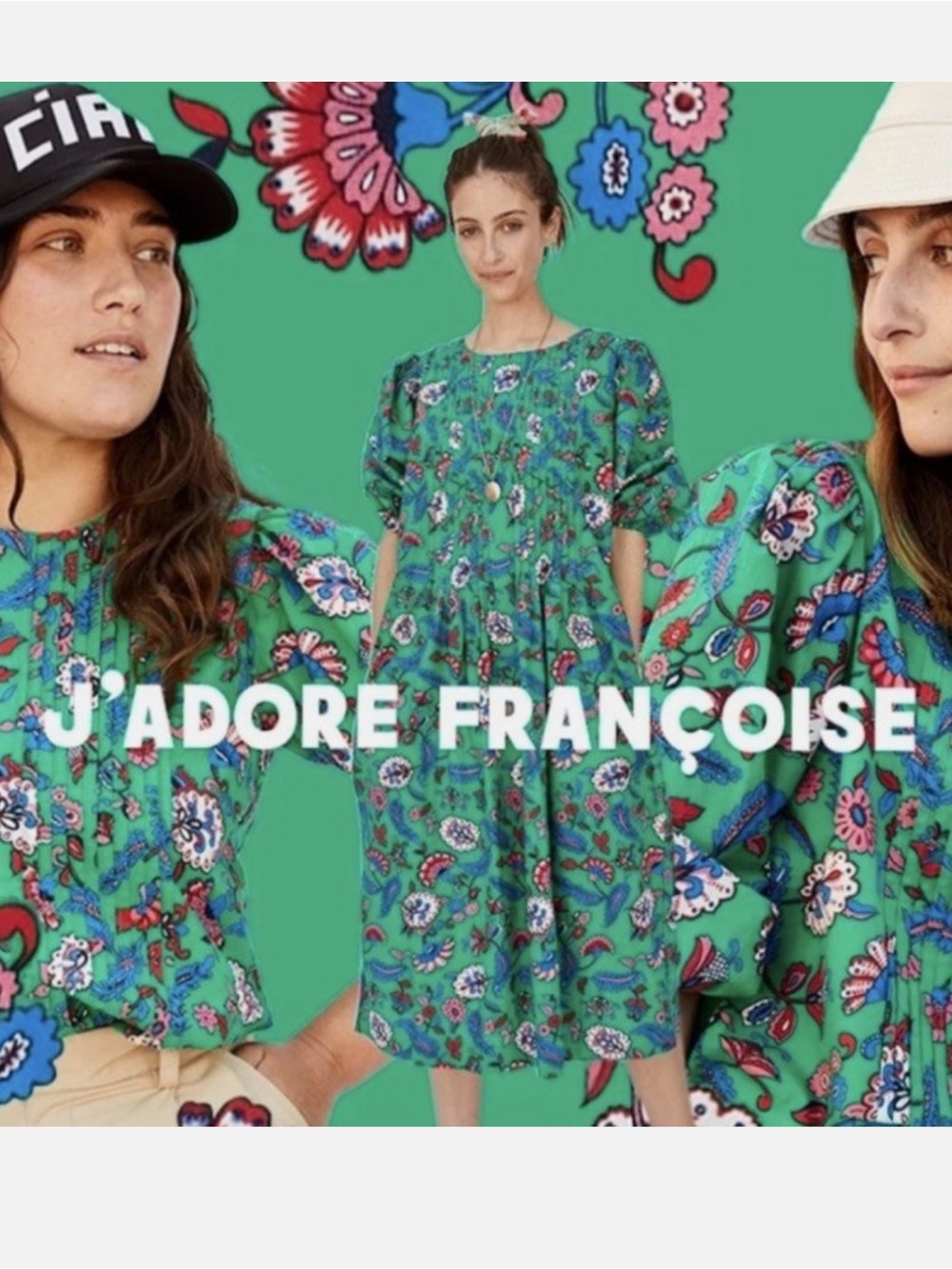Clare V Francoise Floral Paisley Midi Dress M Pockets Cotton Pintuck Pleats